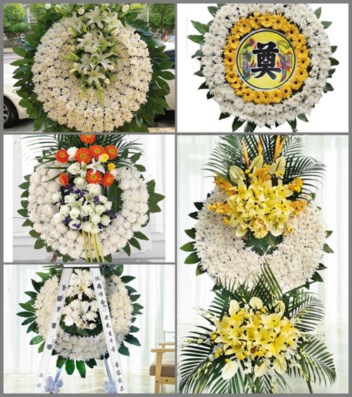 四川成都崇州市鸡冠山乡琉璃村花圈速递